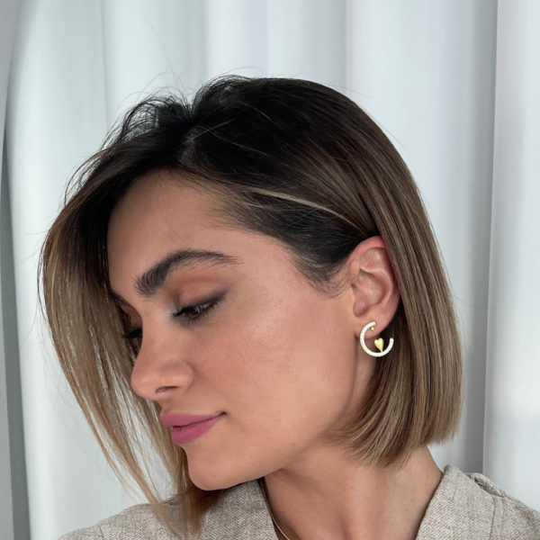 Halo Heart Earrings